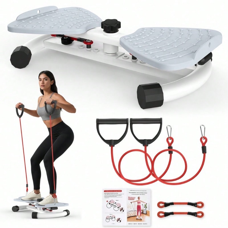 Rugged Sport Strap - Adjustable‑Resistance Twist Stepper for Home Workout,