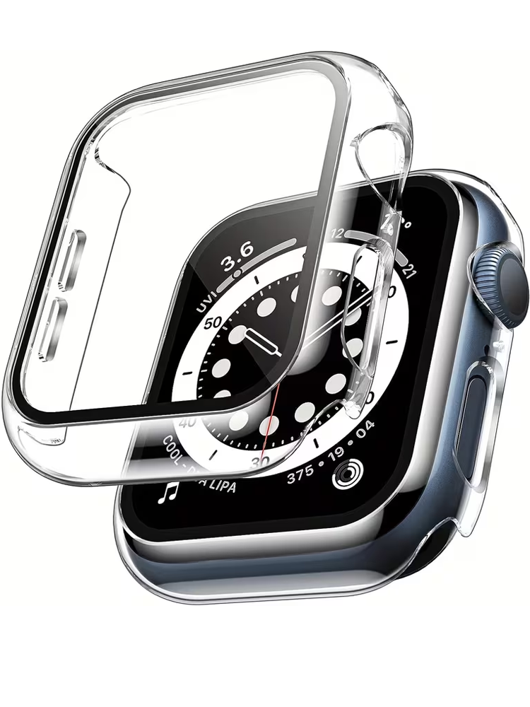 Smartwatch Case - 2pcs Tempered Glass Case For Apple