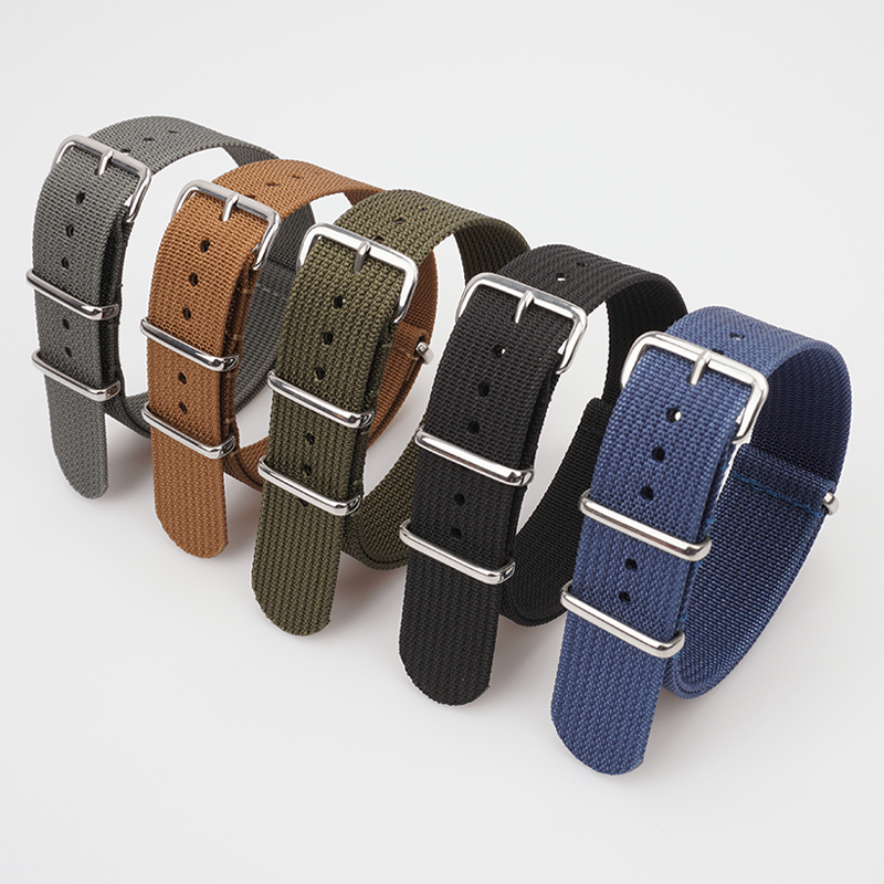 Nylon Nato Strap - Ribbed Nylon Strap For Seiko Military