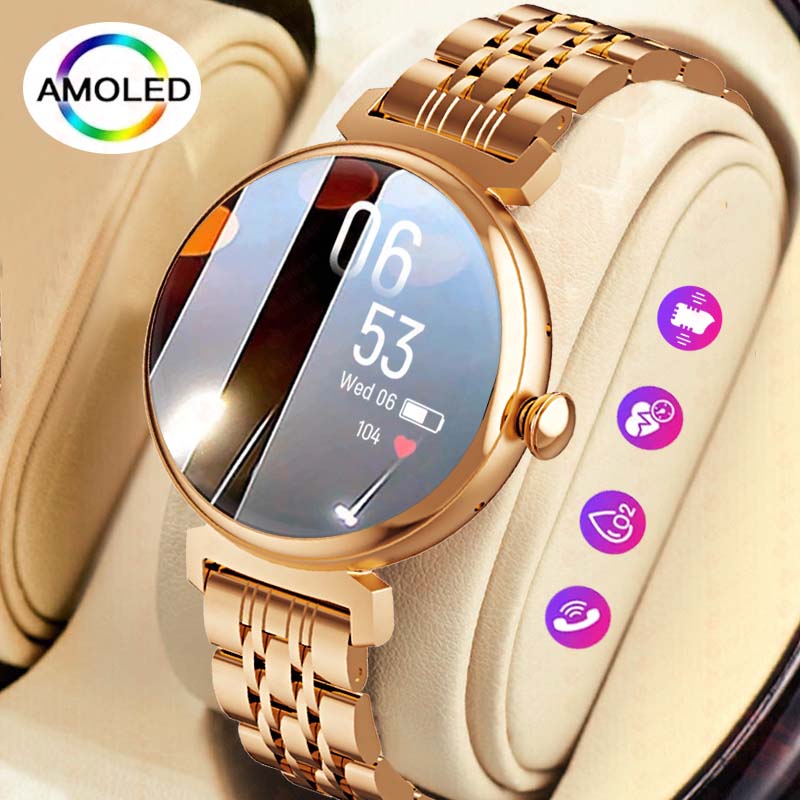 Smartwatch Faces - 1.04 inch AMOLED Screen Fashion Ladies