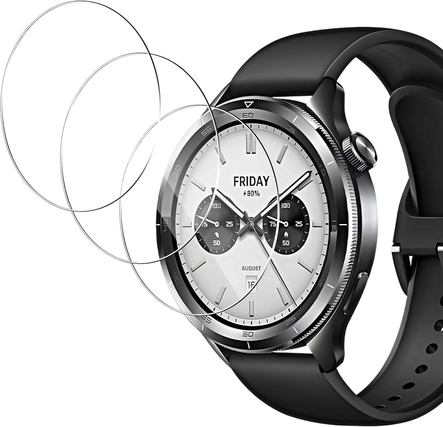 3PCS Tempered Glass Smartwatch - огляд і ціна Xiaomi Smartwatch S4 Accessories
