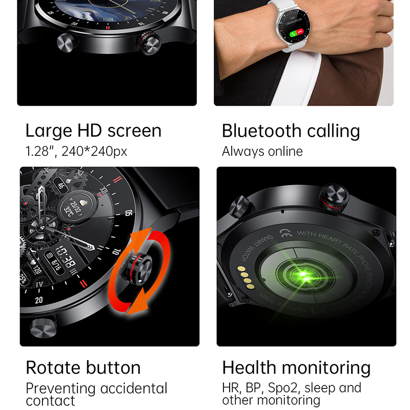 GPS ECG+PPG Bluetooth Call Sma - огляд і ціна Smartwatch Faces