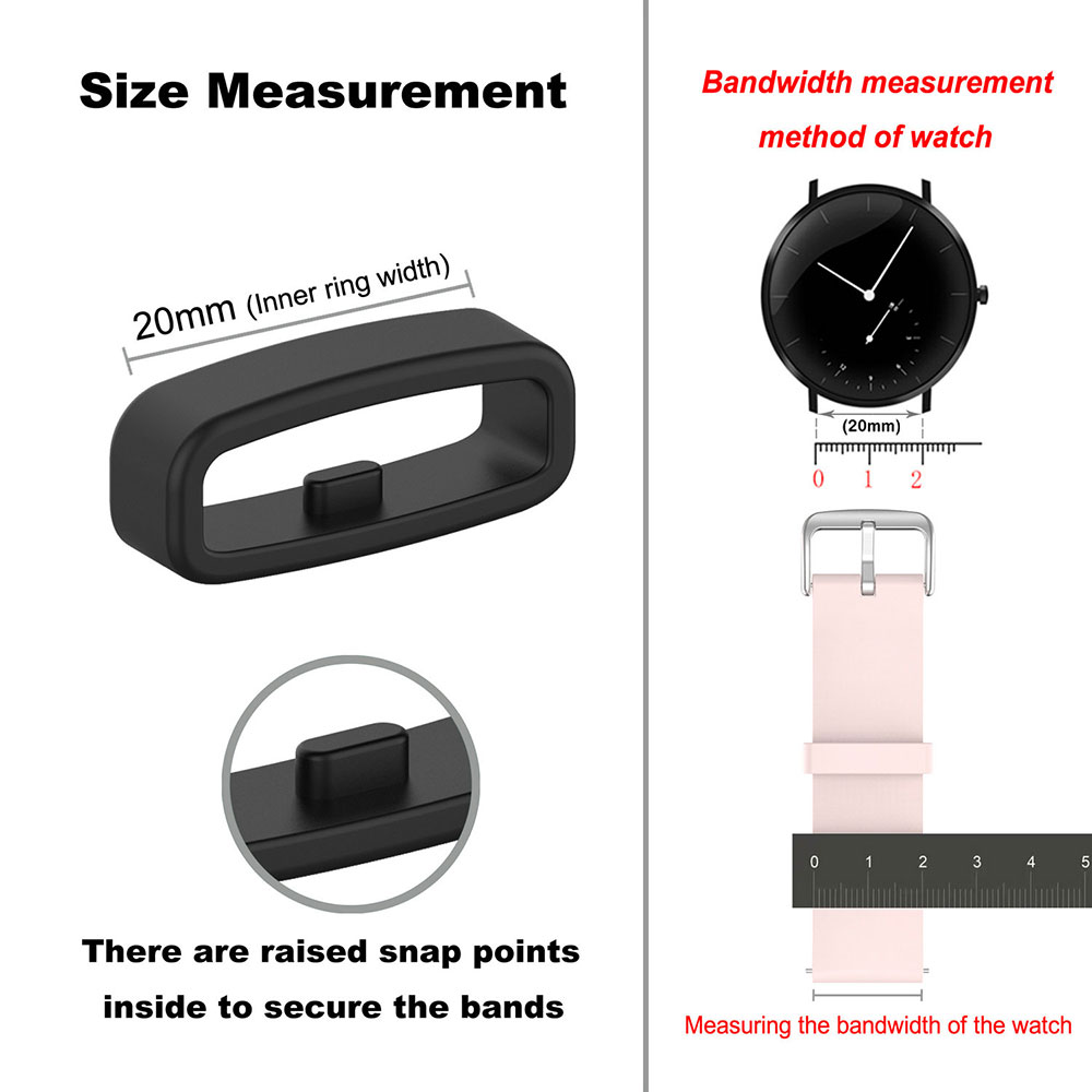 18 20 22mm Watch Band Ring Rub - огляд і ціна Silicone Band Replacement