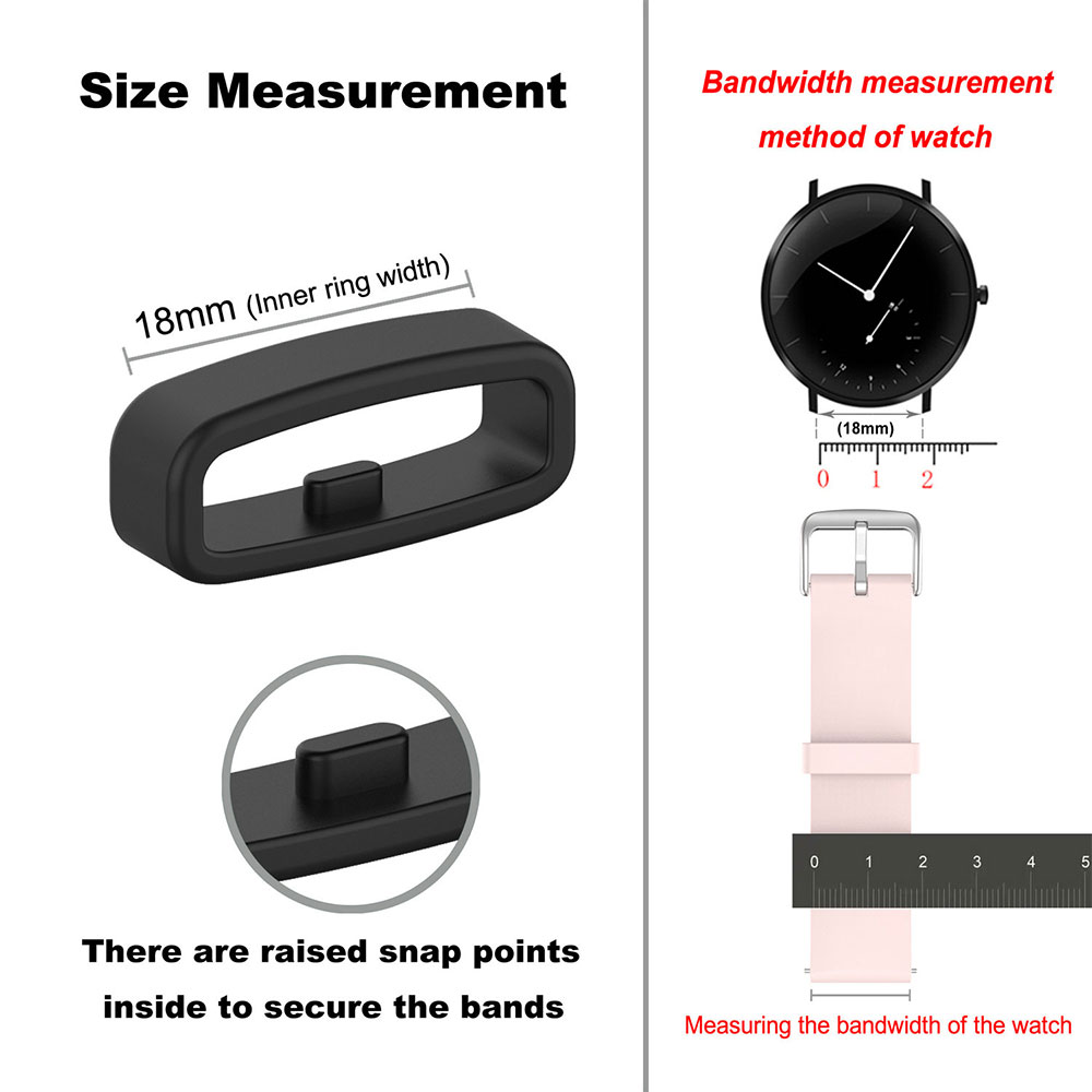 18 20 22mm Watch Band Ring Rub - огляд і ціна Silicone Band Replacement