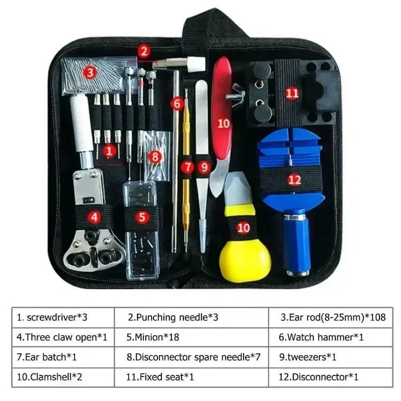147Pcs Watch Repair Tool Set W - огляд і ціна Tool Kit Strap Change