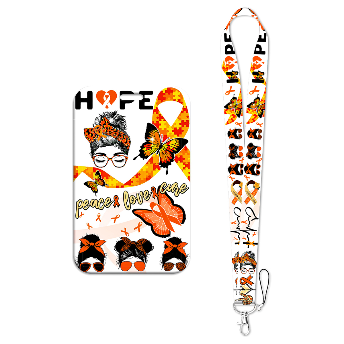 Orange Ribbon Butterfly Hope C - огляд і ціна Rugged Sport Strap