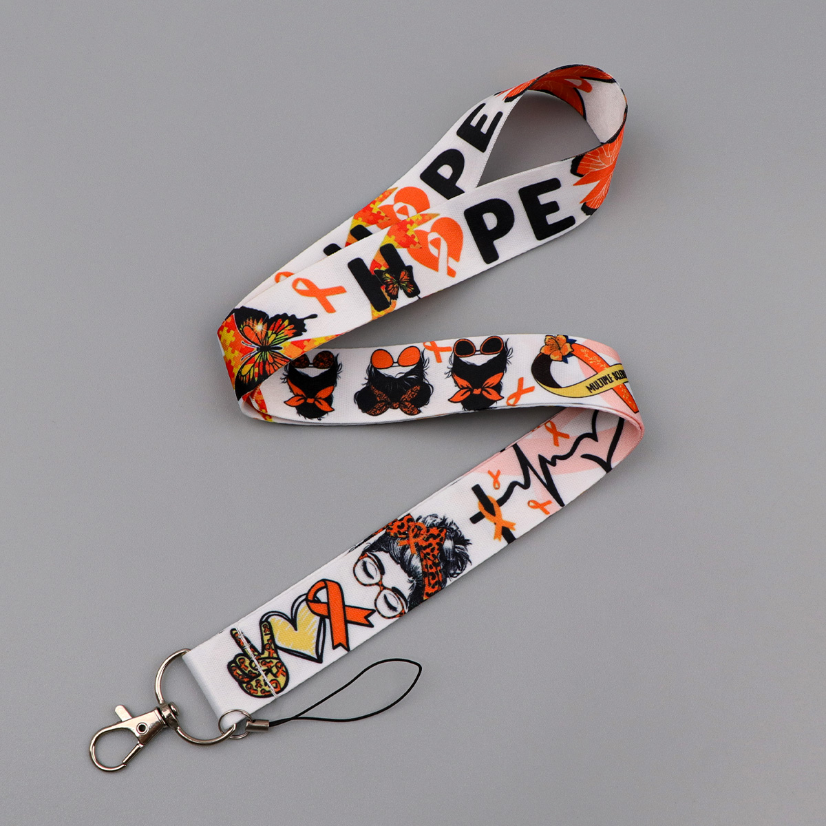 Orange Ribbon Butterfly Hope C - огляд і ціна Rugged Sport Strap