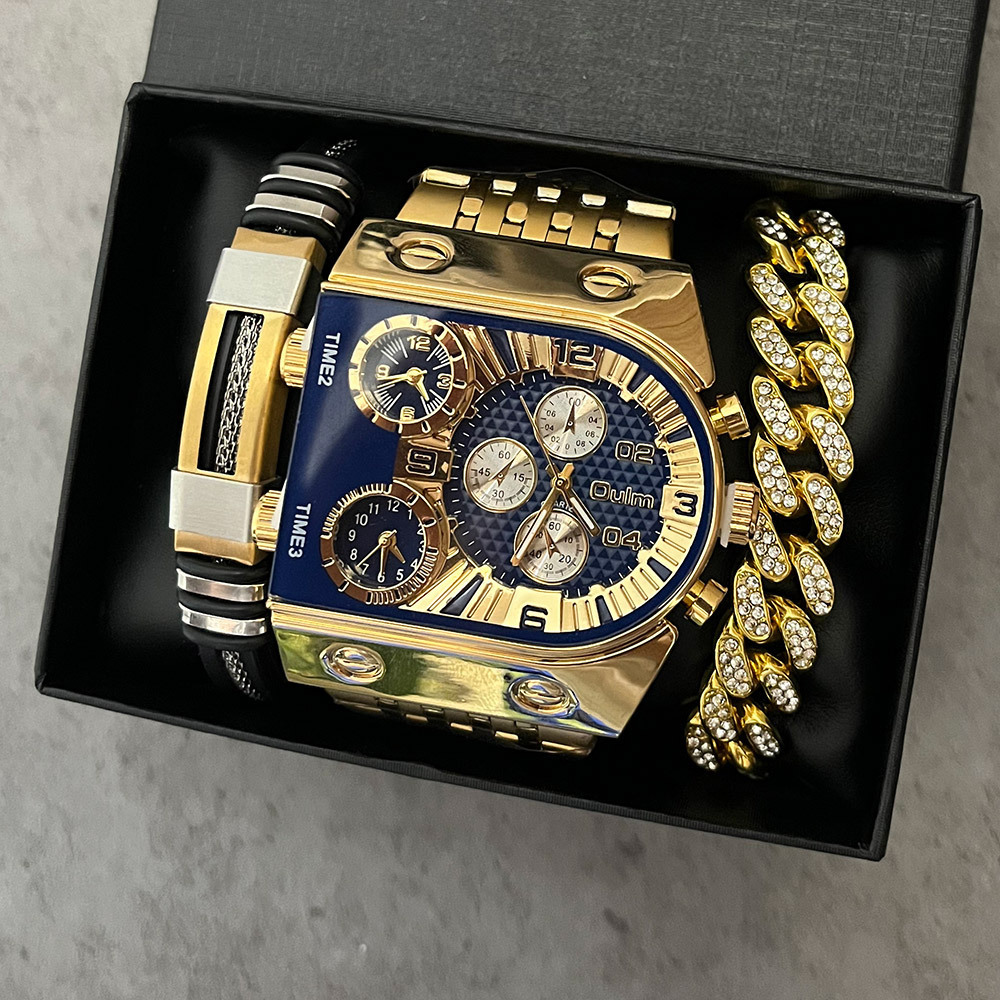 Men's luxury rectangular gold  - огляд і ціна Smartwatch Faces
