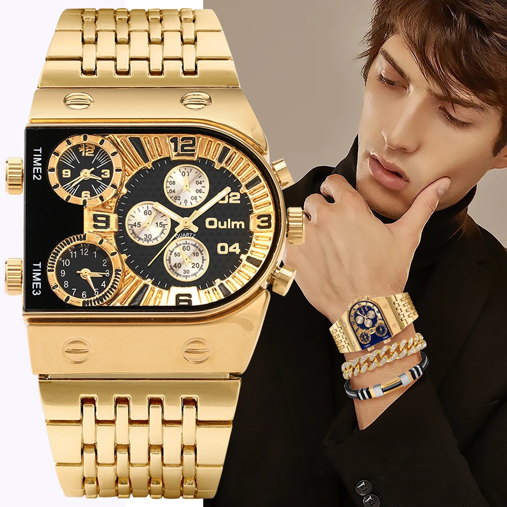 Men's luxury rectangular gold  - огляд і ціна Smartwatch Faces