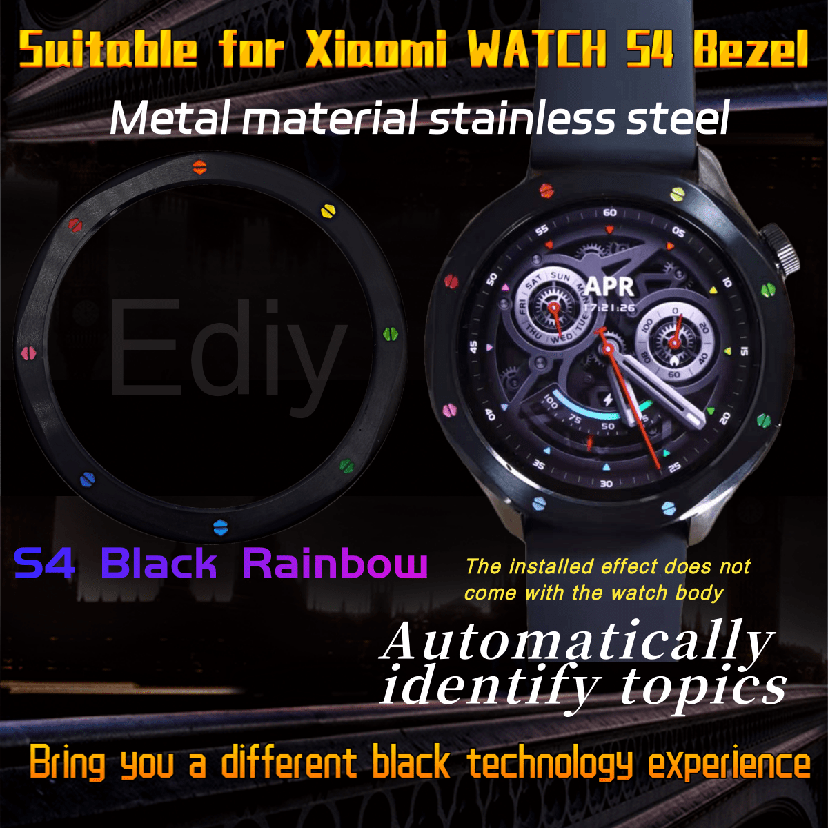 Metal Bezel Ring Watch Bezel S - огляд і ціна Xiaomi Smartwatch S3 Accessories