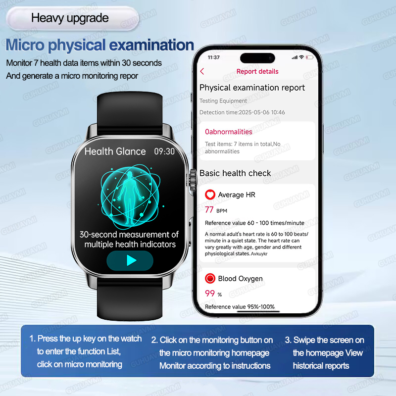New Men Emotion Diagnosis Smar - огляд і ціна Android Smartwatch Accessories