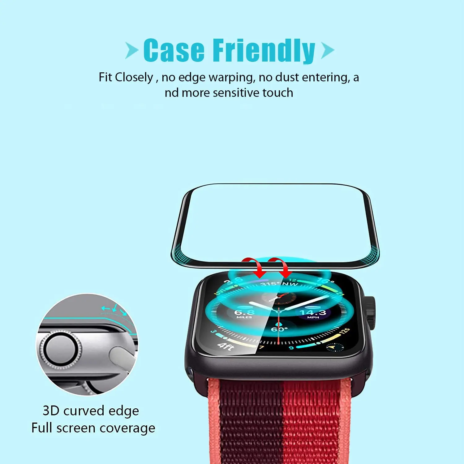 Screen Protector 3D Tempered F - огляд і ціна Smartwatch Case
