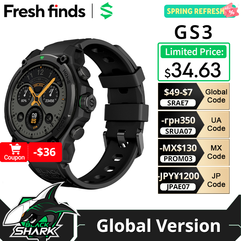 [World Premiere]Blackshark GS3 - огляд і ціна Smartwatch Faces