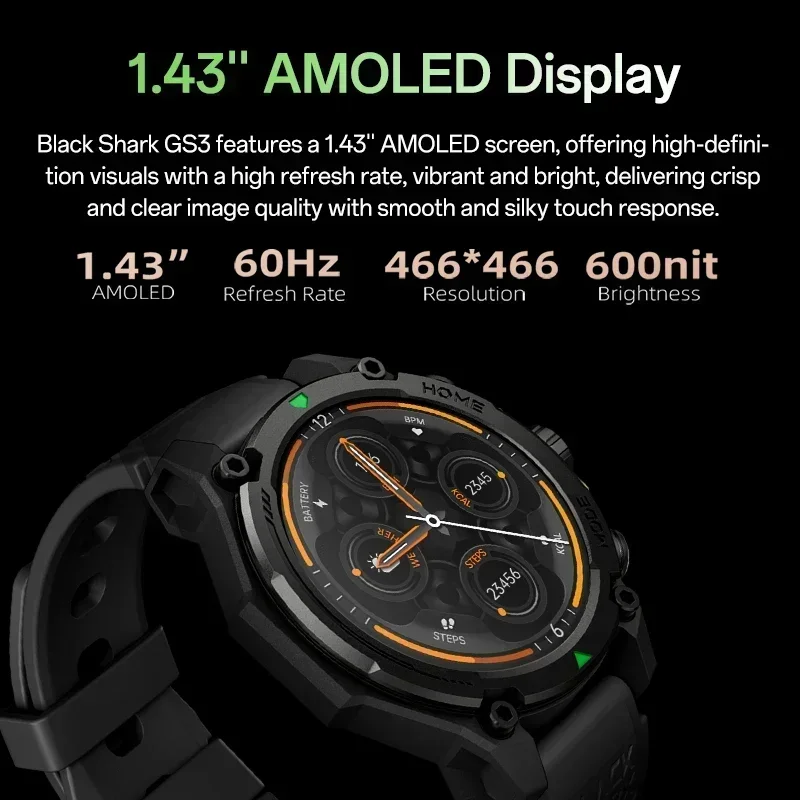 [World Premiere]Blackshark GS3 - огляд і ціна Smartwatch Faces