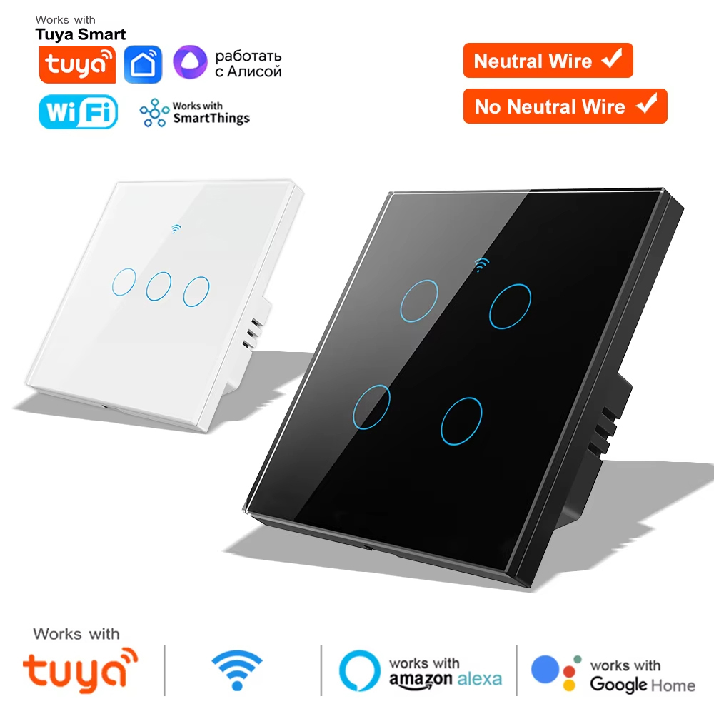 1 2 3 4 Gang WiFi RF 433mhz To - огляд і ціна Smart Accessories