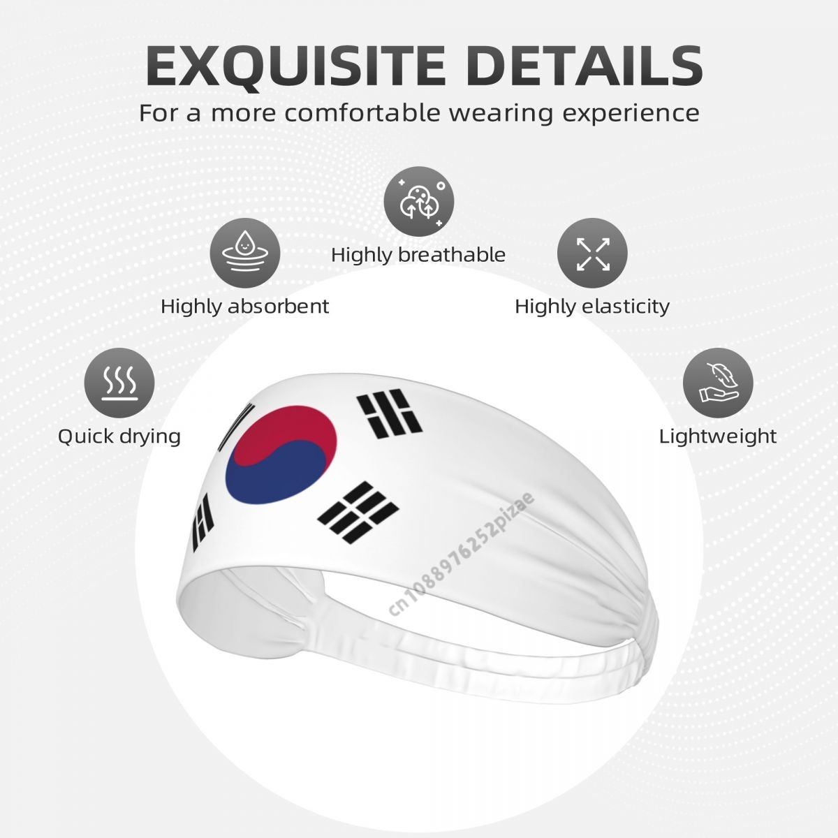 South Korea Flag Men Women Ban - огляд і ціна Milanaise Mesh Band