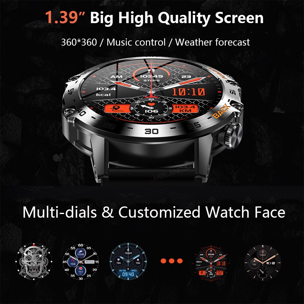 MEVADEN Steel 1.39 inch Men Lu - огляд і ціна Smartwatch Faces