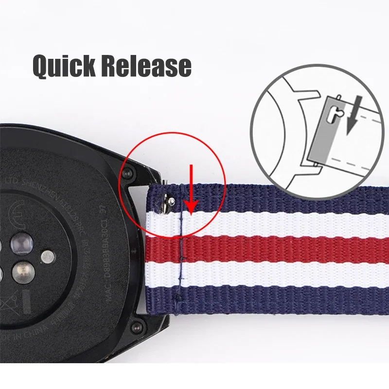 20mm 22mm Woven Nylon Strap fo - огляд і ціна Nylon Nato Strap