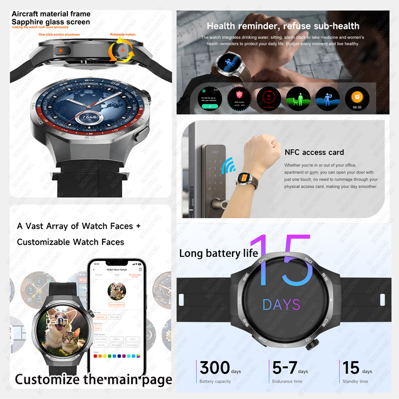 2026 New BOXUXING Watch 5 MAX  - огляд і ціна Smartwatch Faces