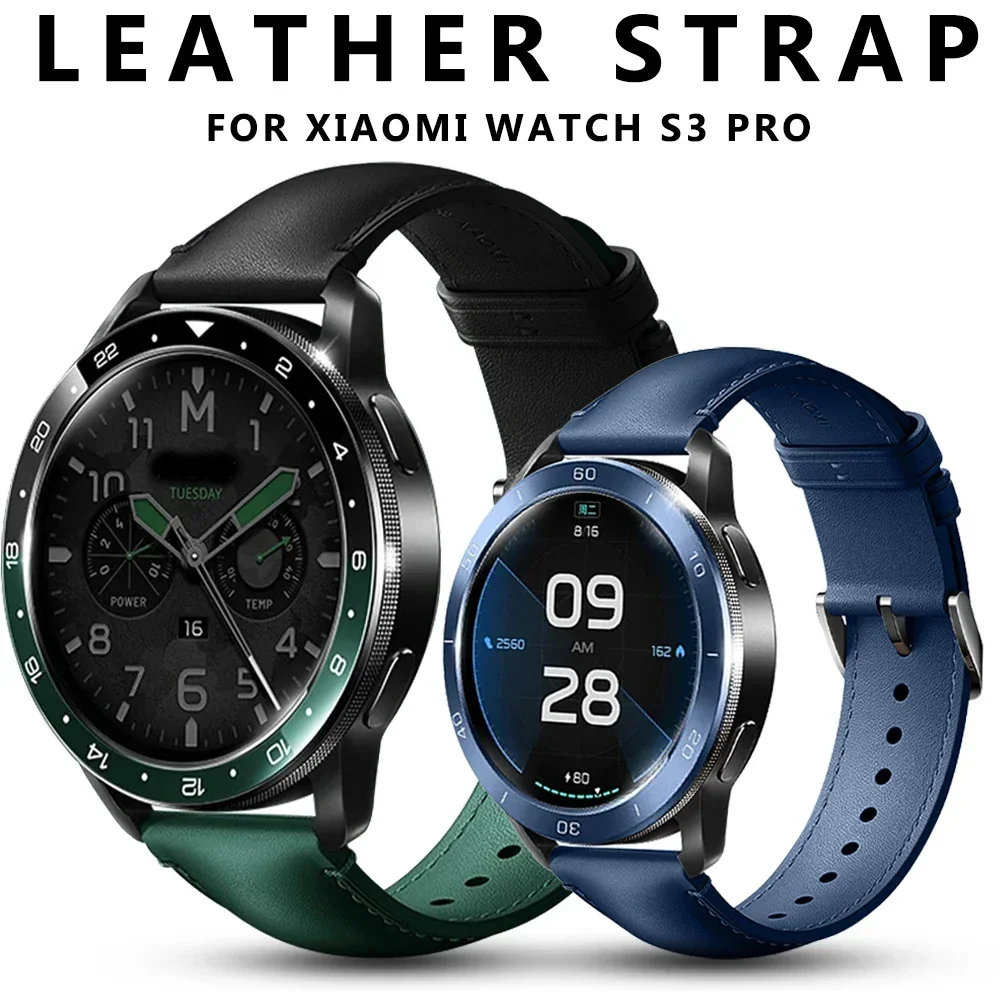 22MM Original Leather Strap fo - огляд і ціна Xiaomi Smartwatch S3 Accessories