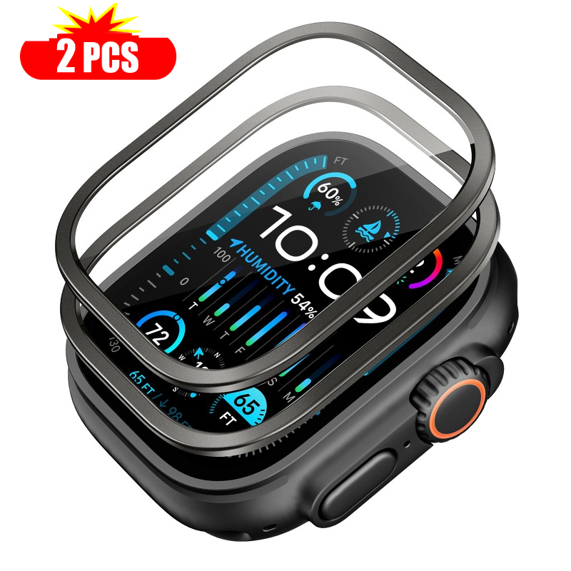 2pcs Tempered Glass for Apple  - огляд і ціна Smartwatch Case